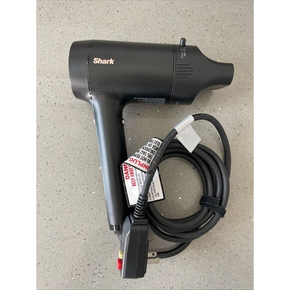 Shark HD125CO Hair Blow Dryer HyperAIR Fast-Drying w/ IQ 2in1 Concentrator Black - Picture 1 of 9